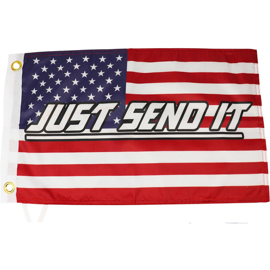 Just Send It United States Flag - 12x18 Inches