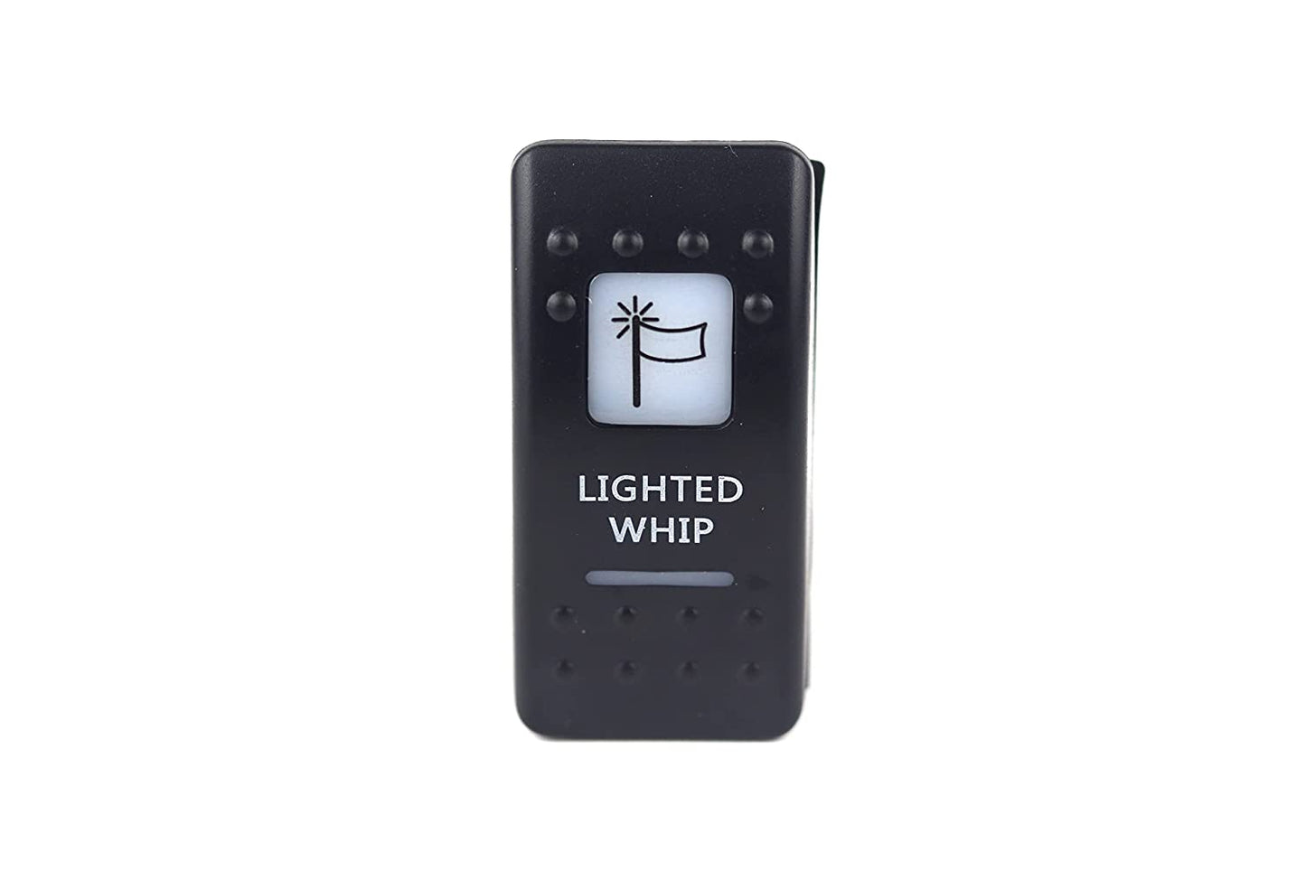 Lighted Whips - Amber Rocker Switch