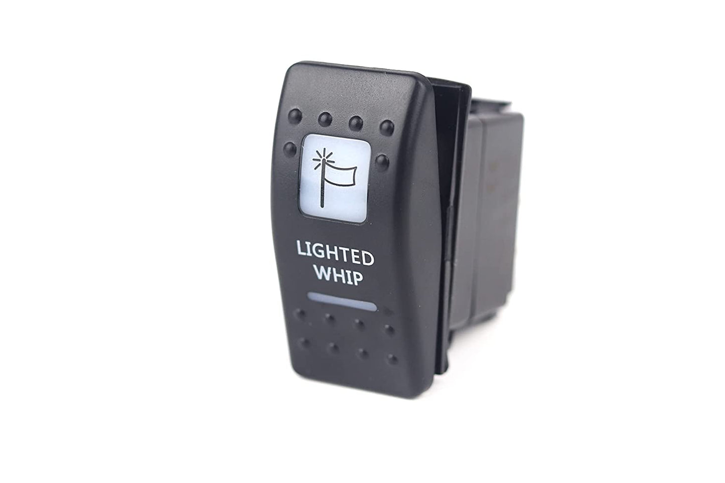Lighted Whips - Amber Rocker Switch