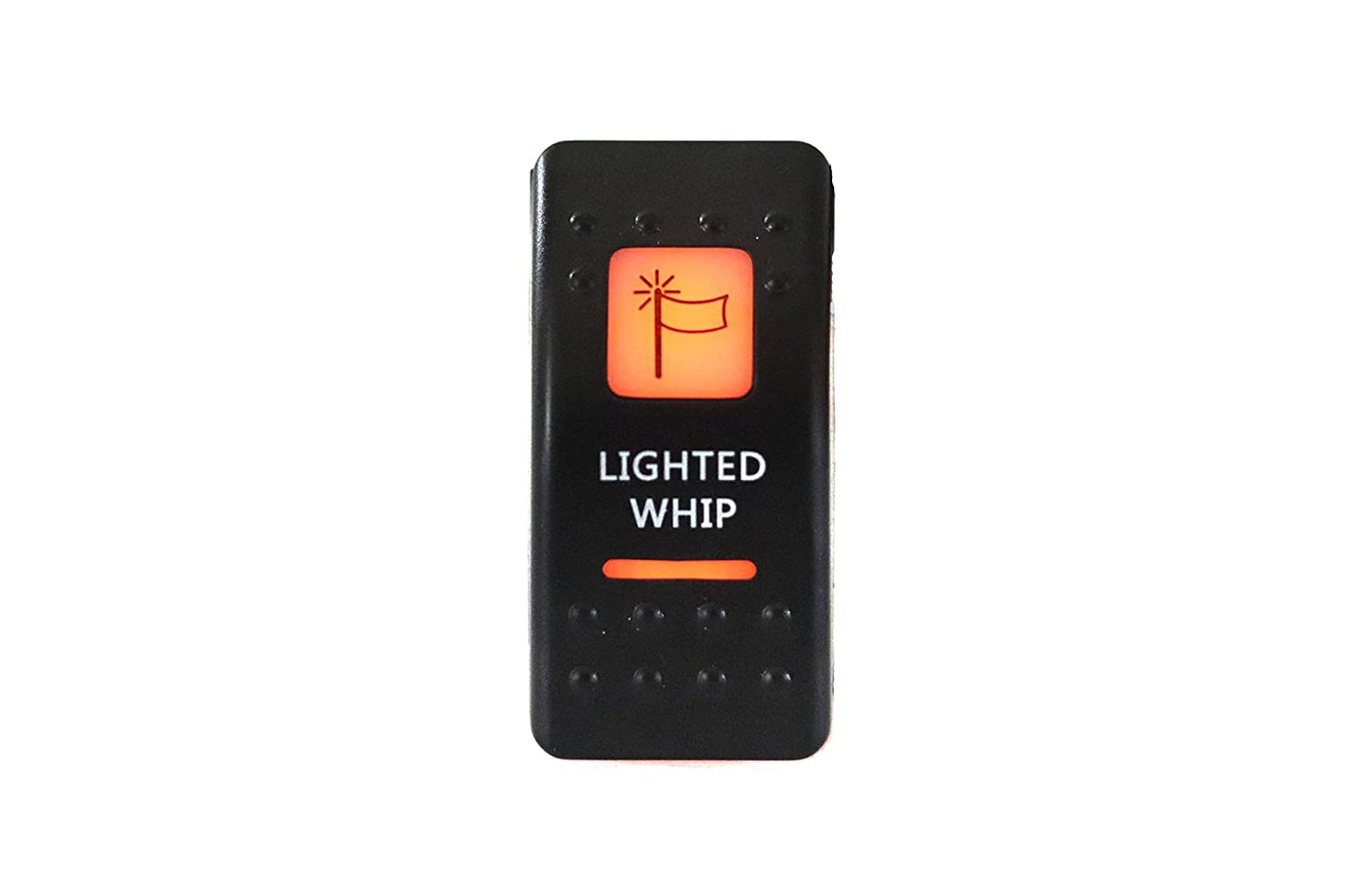 Lighted Whips - Amber Rocker Switch