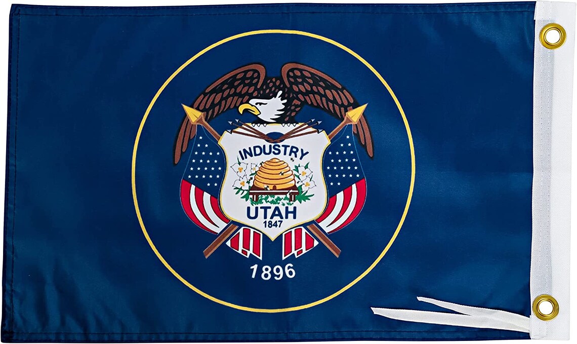 Utah State Flag - 12x18 Inches