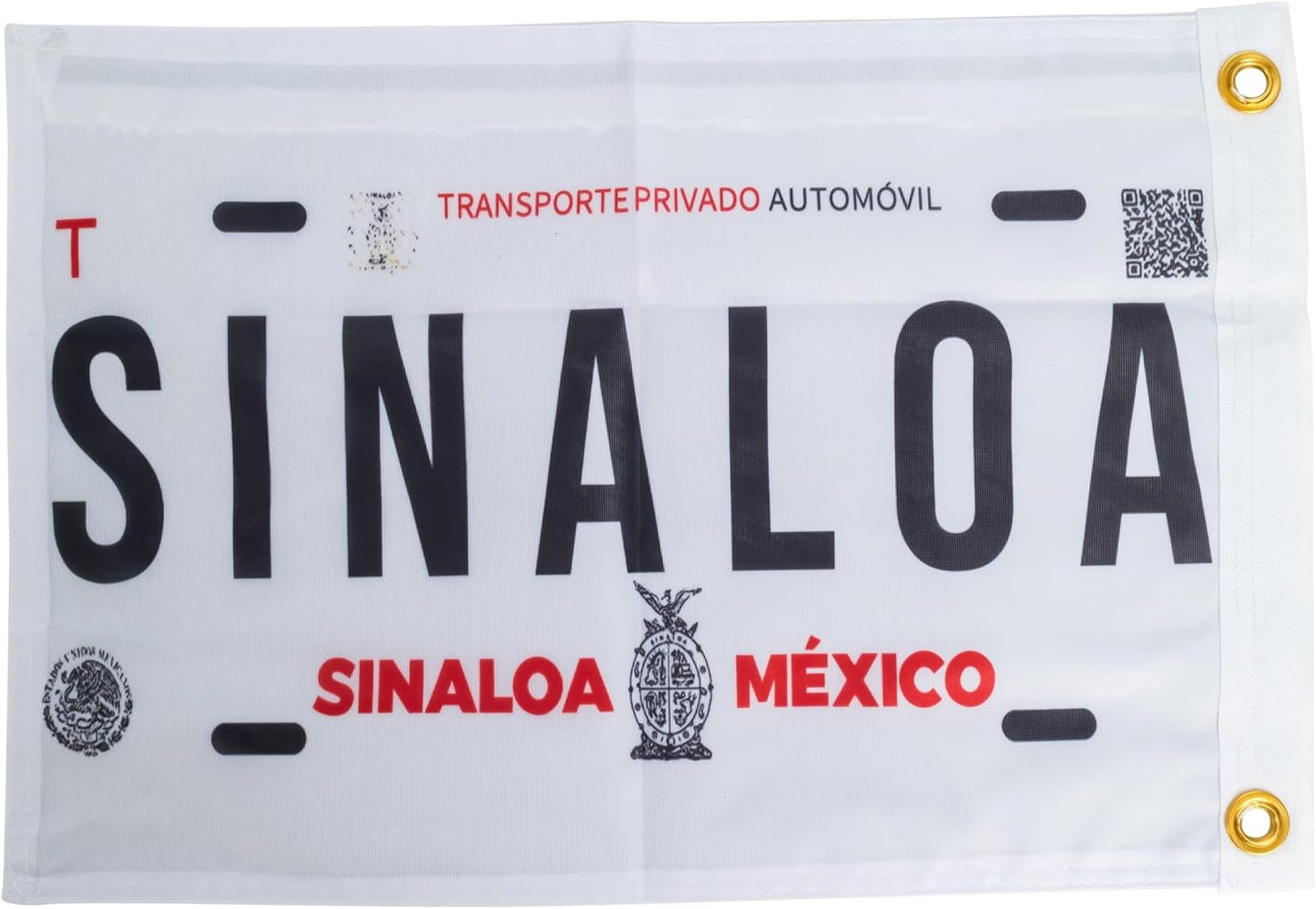 Sinaloa State License Plate Flag - 12x18 Inches