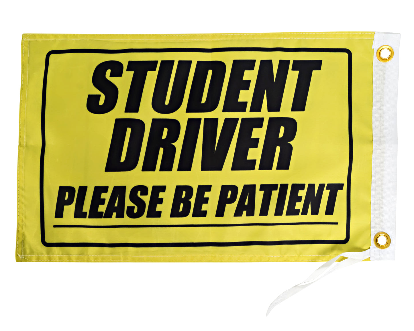 Student Driver Please Be Patient Flag - 12x18 Inches