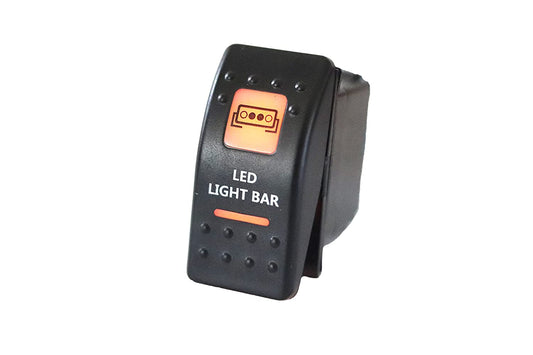LED Light Bar - Amber Rocker Switch